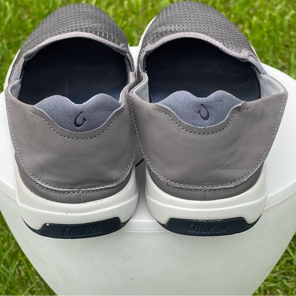 Olukai Lae\'ahi Shoes Mens 13 Gray Pavement Slip On Casual Comfort Sneakers